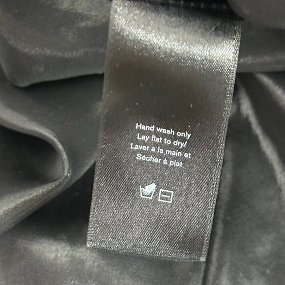 rag & bone Debbie Foil Coated Blouse Black - Picture 8 of 9